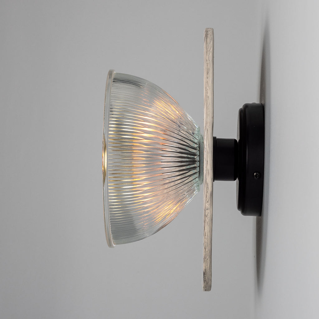 Soraya Glass and Marbled Ceramic Disc Wall Light