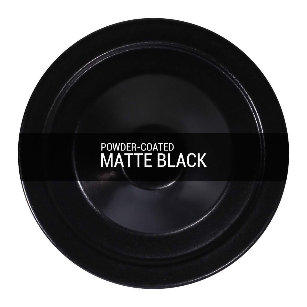 Kingii Ceramic Dome Bathroom Pendant Light 20cm, Black Clay IP44, Powder-Coated Matte Black 